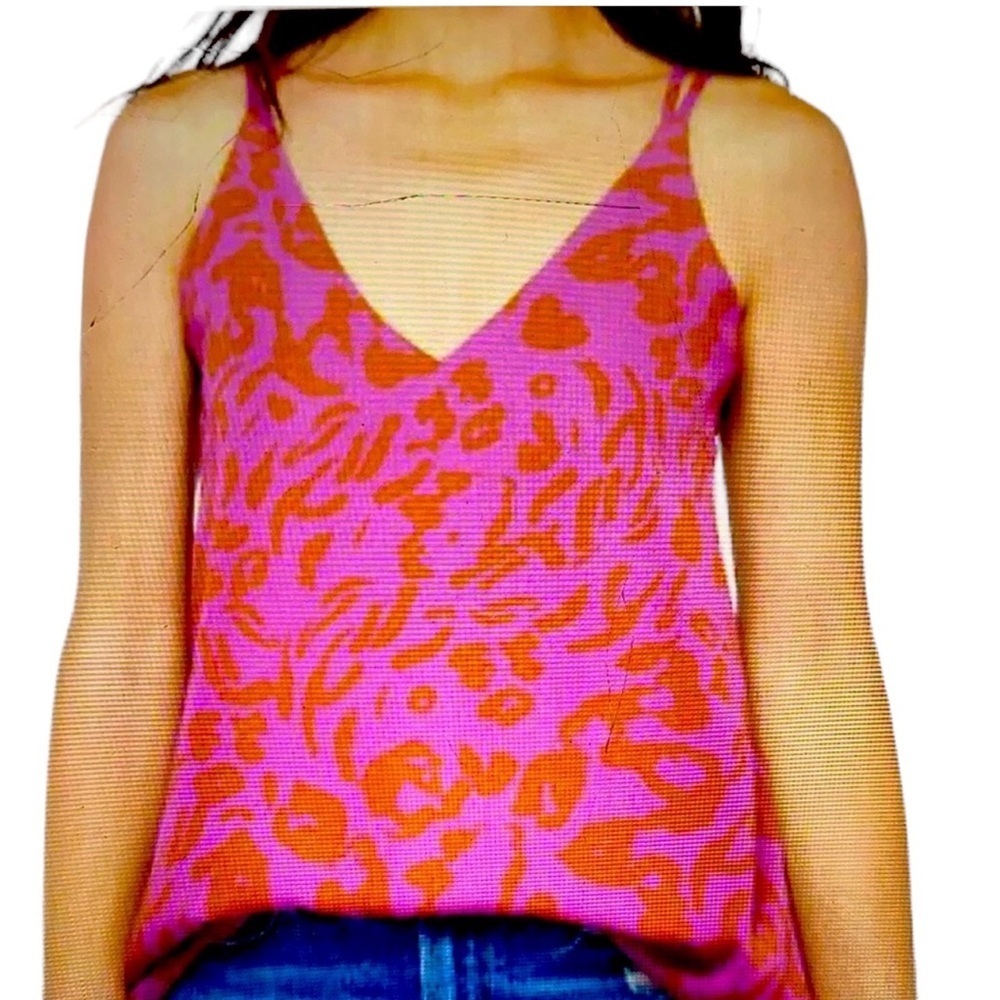 Peyton Jensen Purple Crisscross Back Blouse